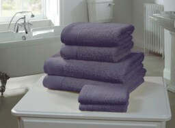Chatsworth 600gsm Pure Cotton Towels Soft & Absorbent Blue Denim Face cloth 1