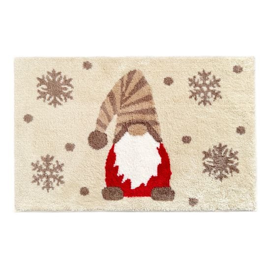 Neutral Gonk Christmas Bath Mat - Non Slip & Super Soft