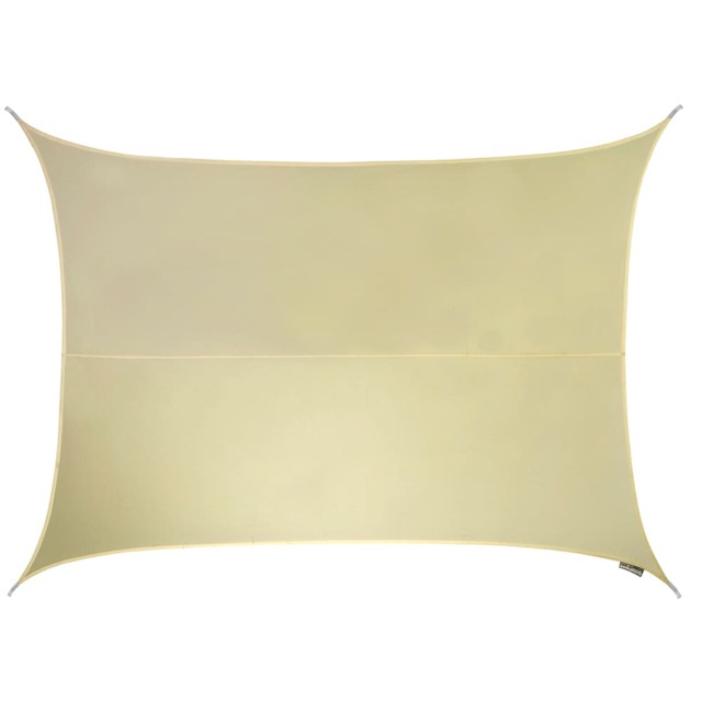 6m x 5m Rectangle Water Resistant Ivory Sun Shade Sail