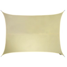 6m x 5m Rectangle Water Resistant Ivory Sun Shade Sail