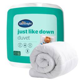 Silentnight Just Like Down 13.5 Tog Duvet White Double