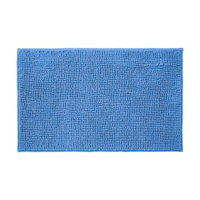 Chenille Bobble Bath Mat Non-Slip 50 x 80cm - Lupin Blue