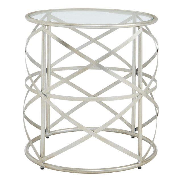 Rubia Side Table Silver
