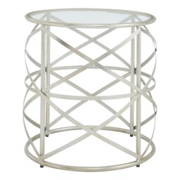 Rubia Side Table Silver