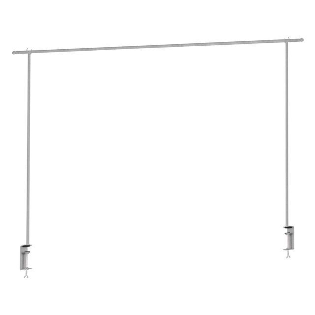 Metal Hanging Over table Display Rod with Clamp White 1