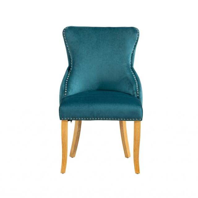 Orvino Velvet Fabric Dining Chairs - Set of 2