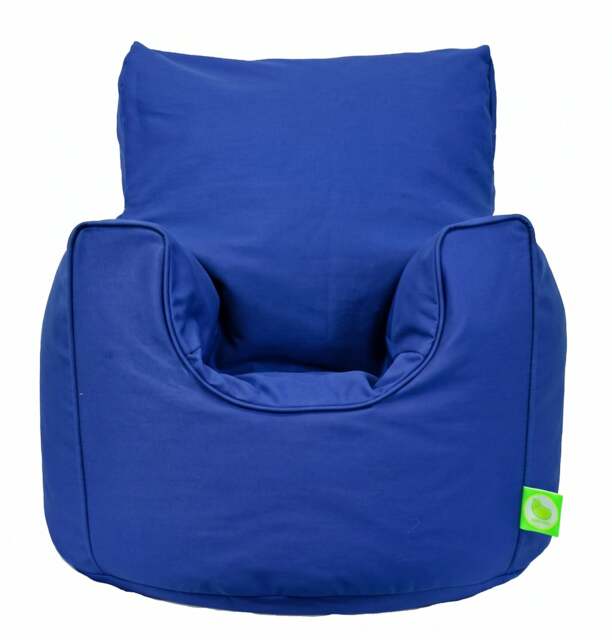 Bean Lazy Royal Blue Cotton Bean Bag Armchair Toddler Size