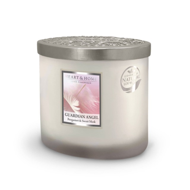 Twin Wick Ellipse Soy Wax Candle - Guardian Angel