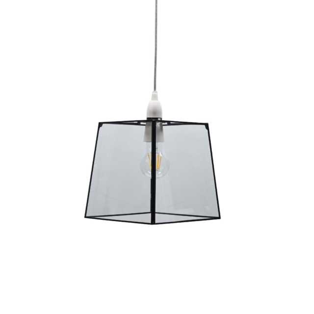 Pagazzi Sable Matte Black Glass Easy-Fit Pendant