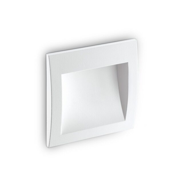 Wire LED Outdoor Square Recessed Wall Light White IP65, 3000K