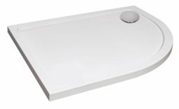 Balterley Quadrant Stone Slip Resistant Shower Tray with Corner Waste Position (Right) - Balterley White White