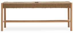 Orsina Unique Design Natural Wood Bench, Dining Bench For Dining Table, Versatile Design Modern Bench