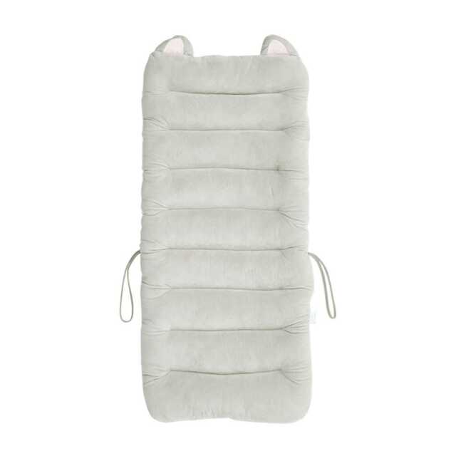 Living and Home Cat Ear Plush Lounger Cushion - Grey