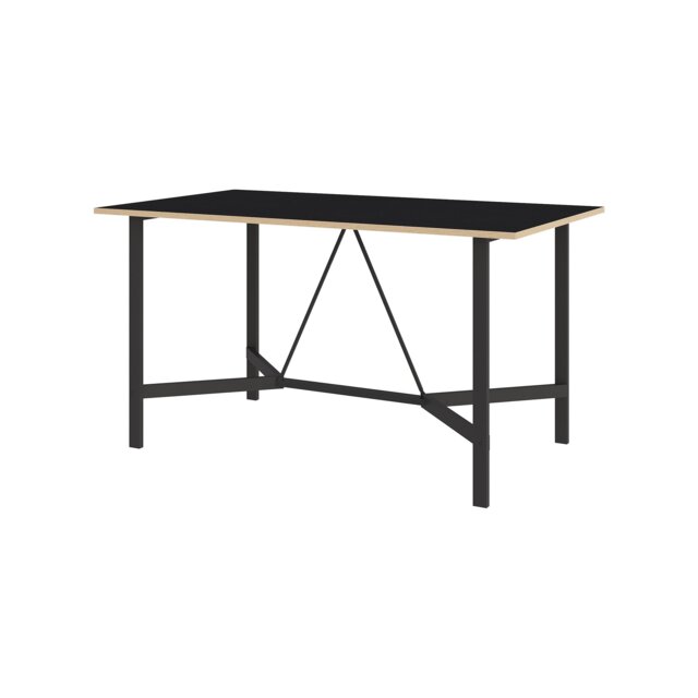 Decortie Dalma Dining Table 140x80cm Black Wood