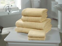 Chatsworth 600gsm Pure Cotton Towels Soft & Absorbent Yellow Yellow Bath towel 1
