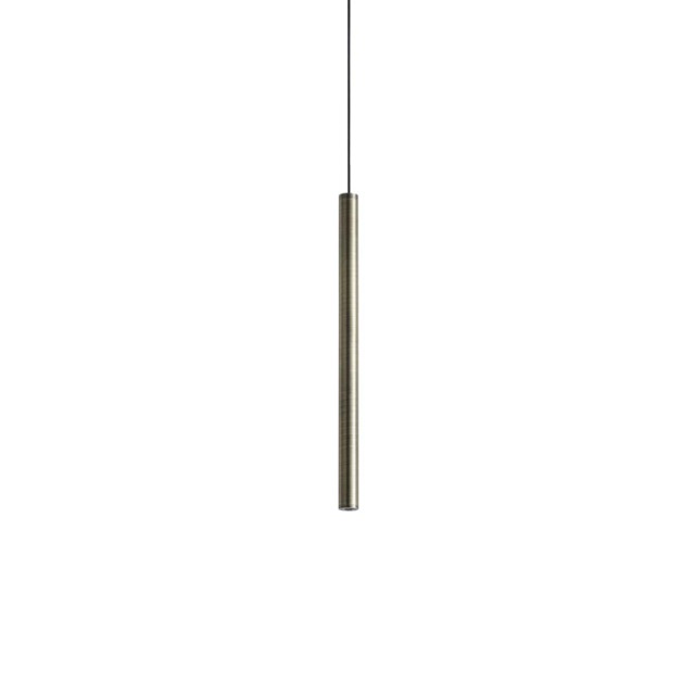 Look 25cm Slim Pendant Ceiling Light Brass 1x LED 220lm 3000K
