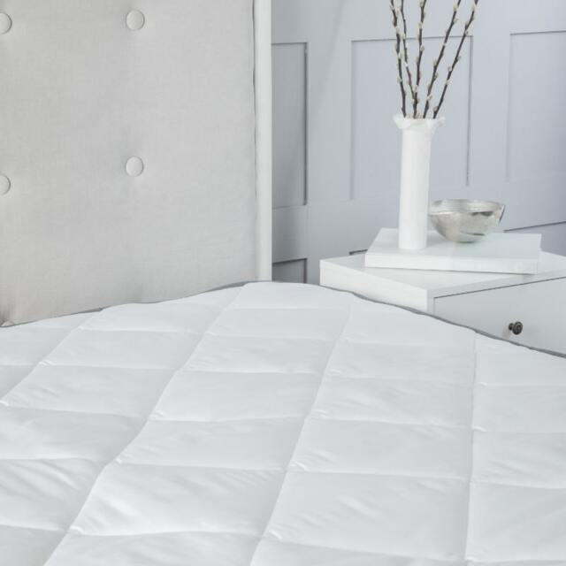 2.5CM Microfibre Soft Touch 1 Inch Mattress Topper White Small Double