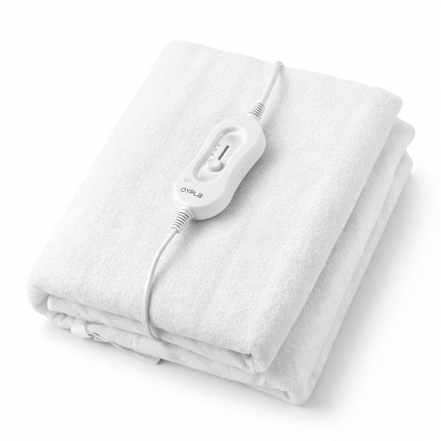 Machine Washable Double Electric Blanket Heated Underblanket 3 Heat Settings White