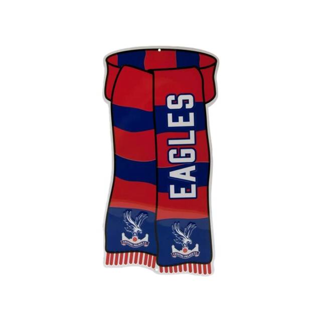 Crystal Palace FC Official Show Your Colours Sign - Red/Blue - One Size