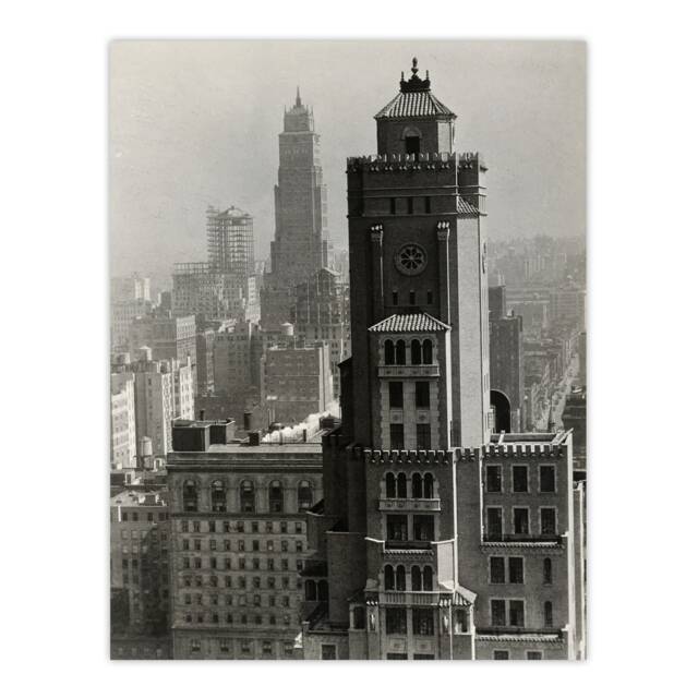 "New York City view Alfred Stieglitz Wall Art Poster Print 12X16"""