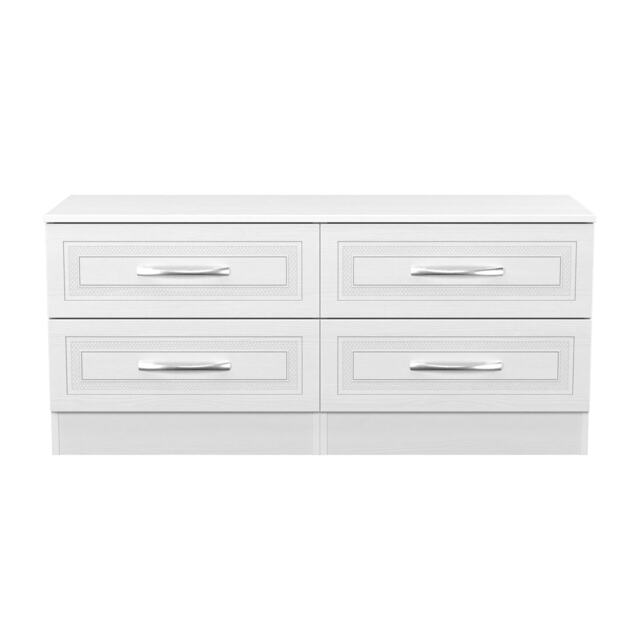 Oxford 4 Drawer Bed Box in Signature White (Ready Assembled) White Signature White