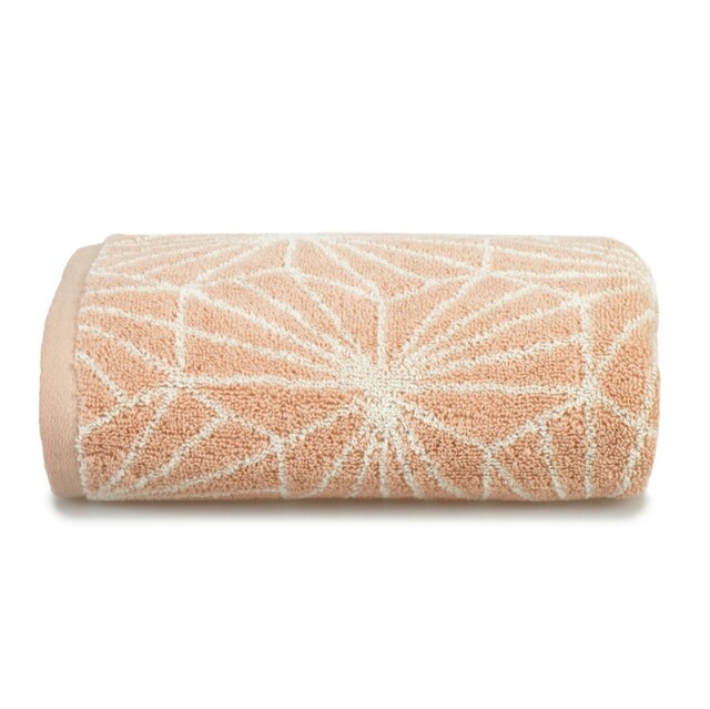 Madrid Geometric Design Bath Towel - Blush