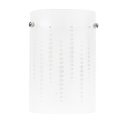 ValueLights Elsie Frosted Glass Spotted Ceiling Shade and Bulb