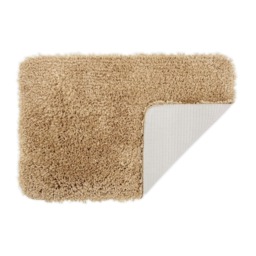 Shaggy Non Slip Bath Mat 40 x 60cm, Shower Mat - Beige