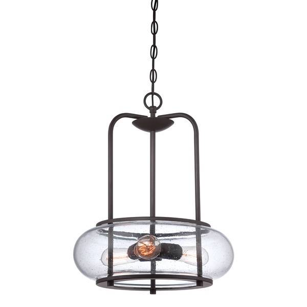 Trilogy 3 Light Ceiling Pendant Old Bronze, E27