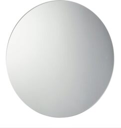 40cm Circular Frameless Bathroom Mirror with Wall Hanging Fittings
