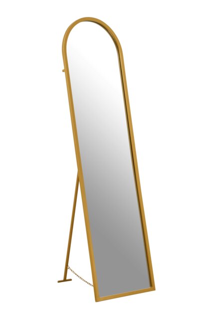 Avento Gold Finish Floor Mirror Gold