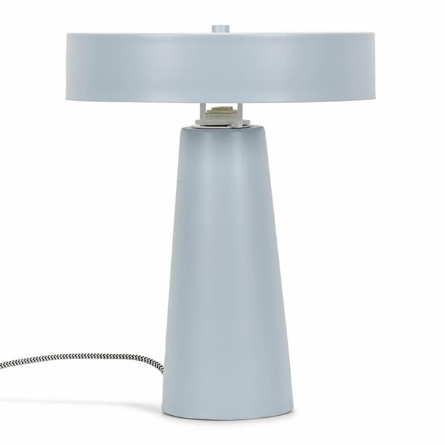 ValueLights Remi Matte Blue Table Lamp Blue Shade