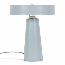 ValueLights Remi Matte Blue Table Lamp Blue Shade
