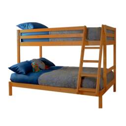 Caramel Triple Bunk Bed 3ft Single & 4ft Small Double Wooden
