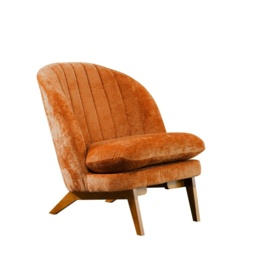 Mateo Fabric Accent Chair - Orange