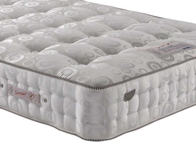 Sareer 3000 Pocket Sprung Cool Blue Memory Foam Mattress 4FT White Small Double