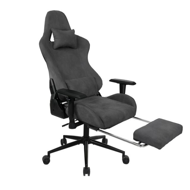 Levede Ergonomic Office Chair Reclining Executive Chair Spring Foam Cushion Grey Grey