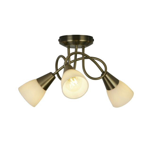 Bradford Antique Brass Ceiling Light Gold