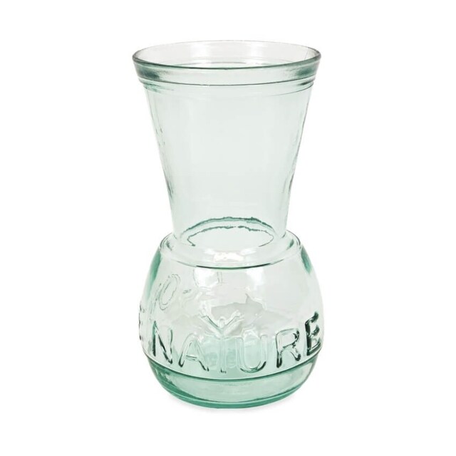 Verano Spanish Ceramics Recycled Glass I Love Nature Vase - 22cm Clear 1