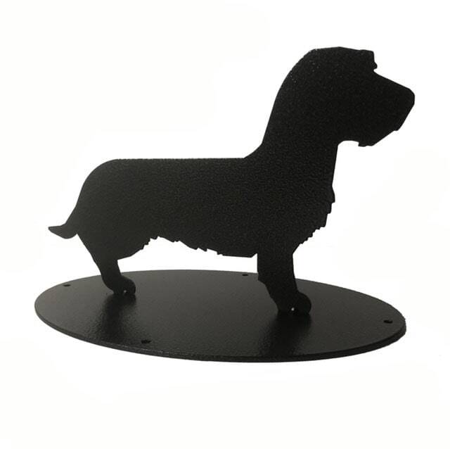 Sausage Dog Boot Scraper Silhouette - Steel - L23.5 x W34.9 x H21.6 cm - Black Black Black