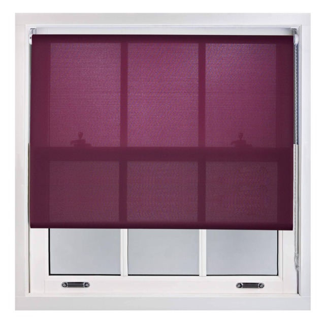 200cm Wide Daylight Roller Blind 210cm Drop Purple Aubergine