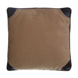 Orsina Leather Effect Throw Cushion, Polyester Décor Cushion for Relaxing, Washable Cushion for Sofa, Bed, Chair