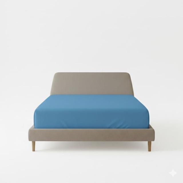 Flannelette Fitted Sheet Soft Brushed Cotton Bedding Warmth Comfort Blue Single