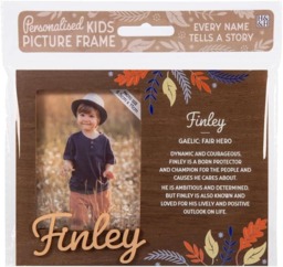 History & Heraldry Pre-Personalised Kids Wooden Picture Frame - Finley