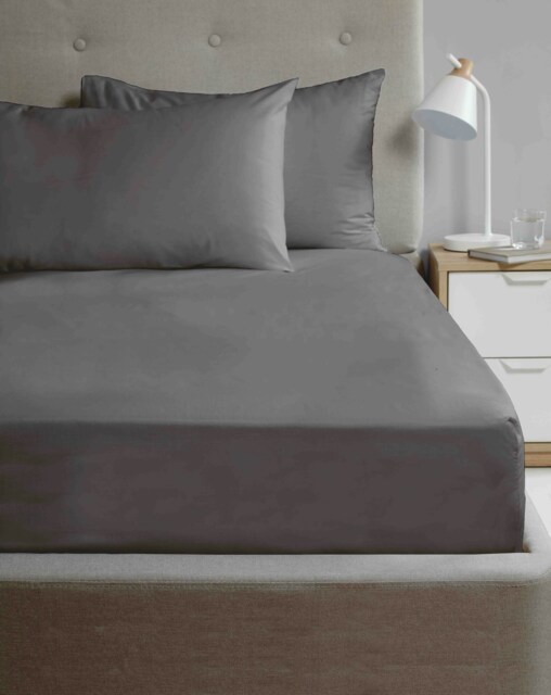 So Soft Microfibre Housewife Pillowcase Pair Grey Charcoal Standard 2