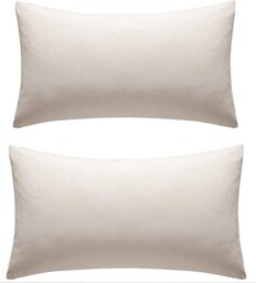 Percale Pillowcase Pair in Cream Cream Cream