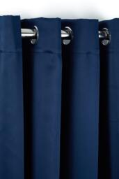 Woven Thermal Blackout Eyelet Curtains Navy 168cm x 228cm Blue Blue