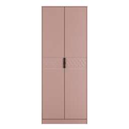 Islay Tall Double Wardrobe in Kobe Pink (Ready Assembled) Pink Kobe Pink