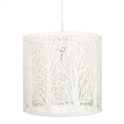 Unique and Beautiful Soft Cream Metal Forest Design Ceiling Pendant Shade Cream Cream 1