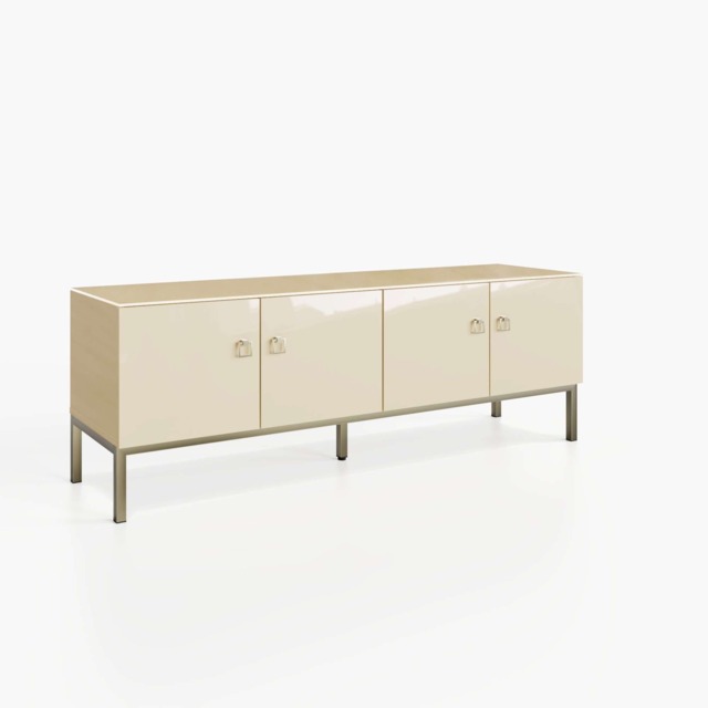 Frank Olsen Furniture LYRA TV CABINET ALABASTER White Antique White 1